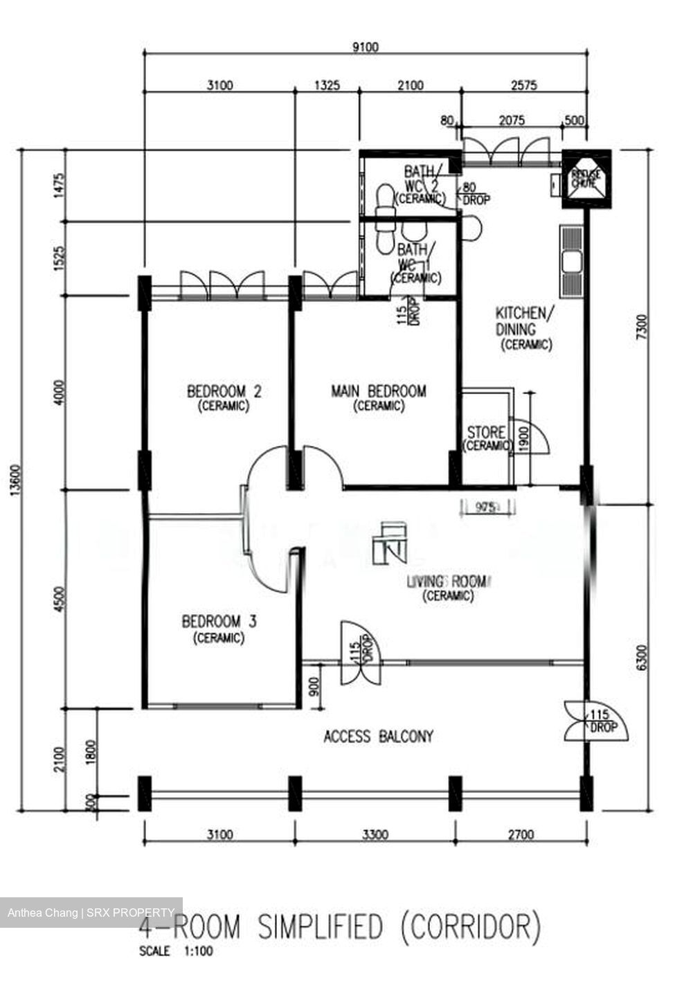 Blk 646 Yishun Street 61 (Yishun), HDB 4 Rooms #531101791